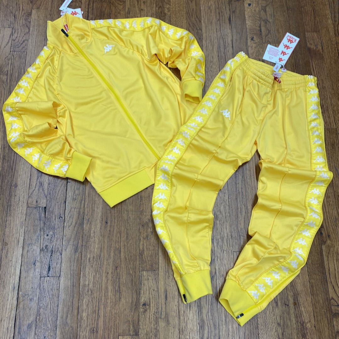 yellow kappa tracksuit mens