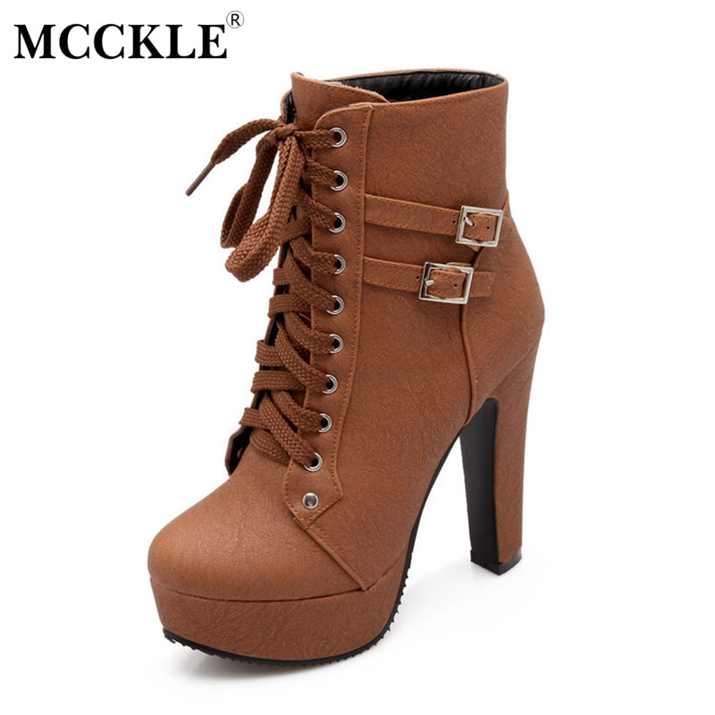 Ankle Boots For Women High Heels 