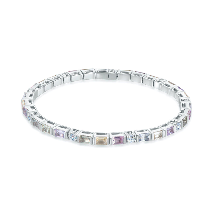 Celine Sapphire and Diamond Eternity Bracelet – Hestia Jewels