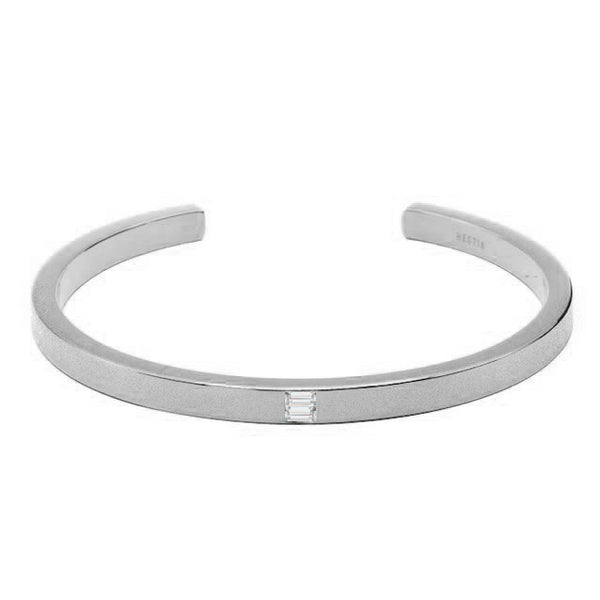 GND 10kt White Gold Mens Baguette Diamond Cuff Bangle Bracelet 414 Cttw  166778  Jurgens Jewelers