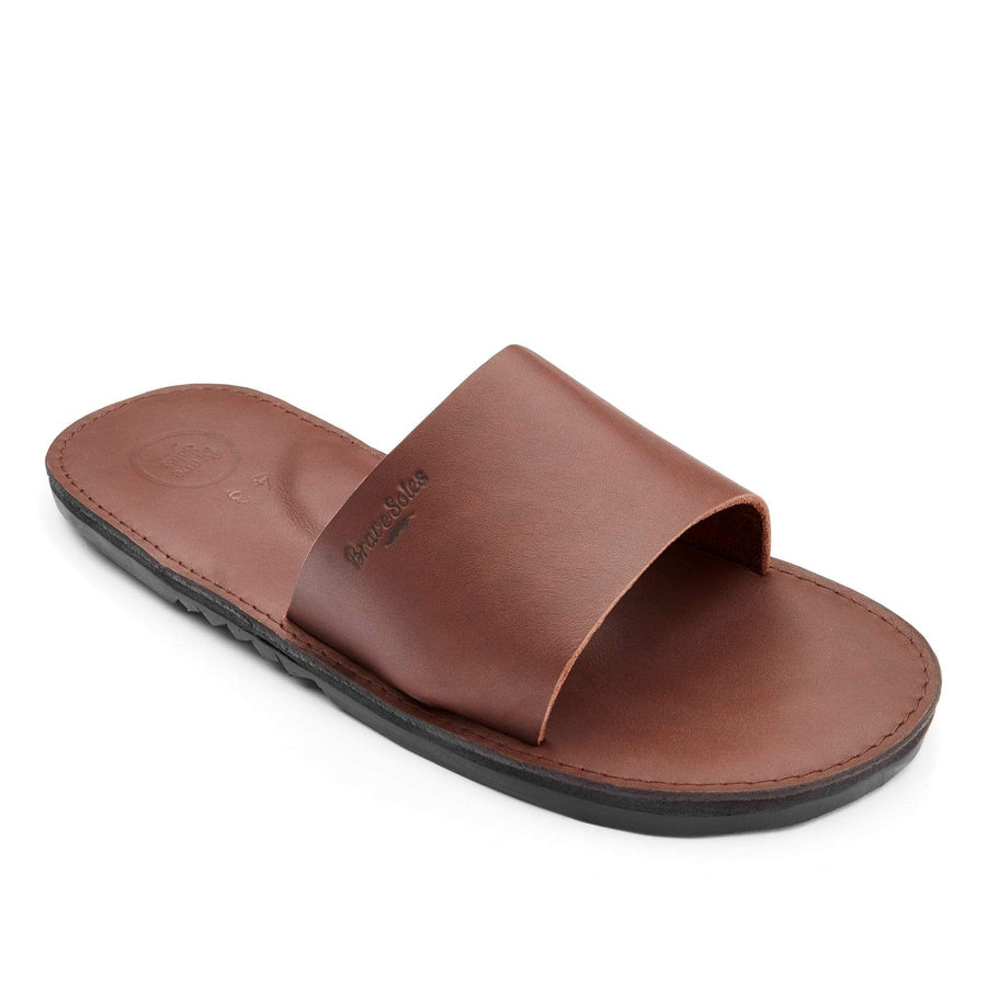 mens slides leather