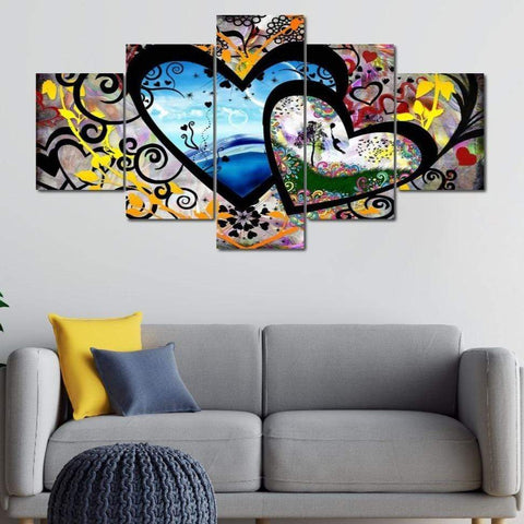 Five Panels Wall Art | NicheCanvas