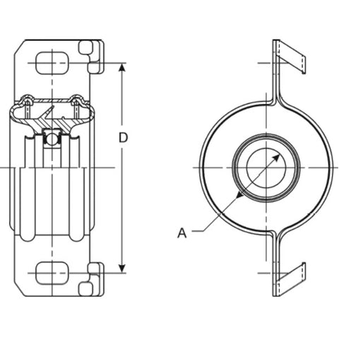 Drive Shaft Center Support Bearing Diagram