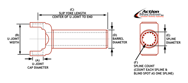 Transmission Slip Yoke Diagram Outside Snap Ring Style