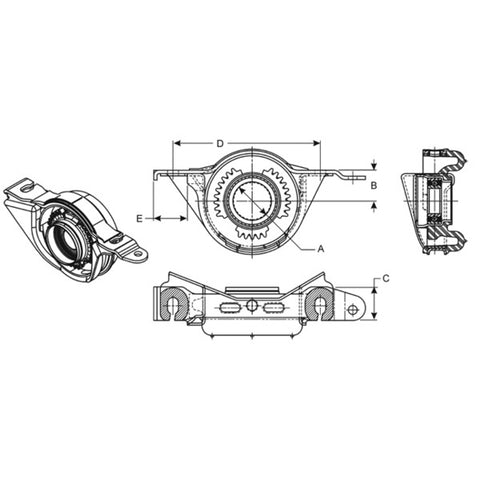 Spicer Center Bearing Diagram