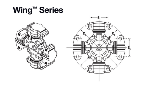 wing bearing u-joint