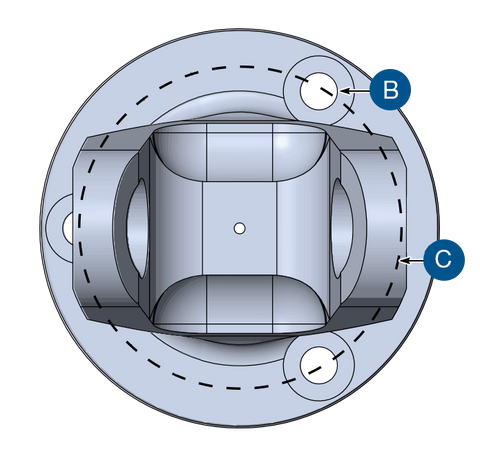 Flange Yoke - top