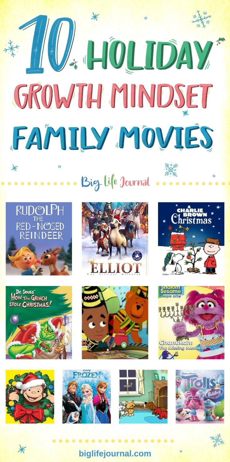 10 Holiday Growth Mindset Family Movies