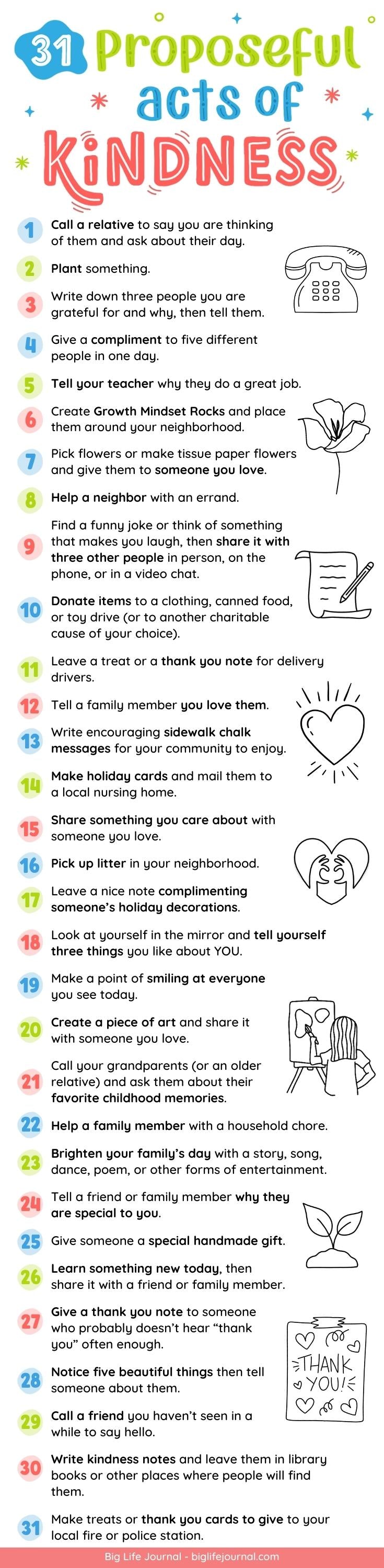 31 Purposeful Acts of Kindness