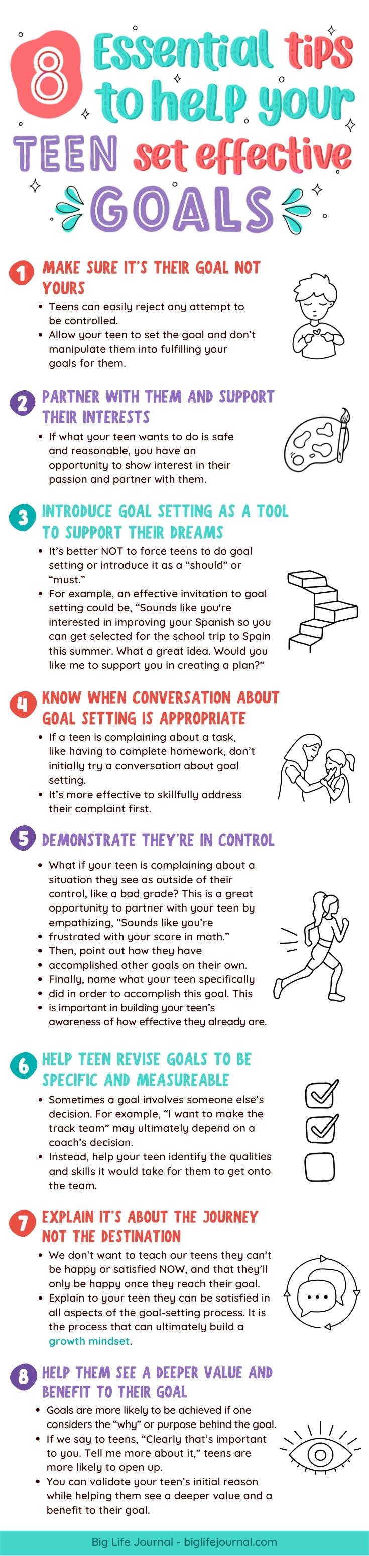 8 Essential Tips to Help Your Teens Set Effective Goals