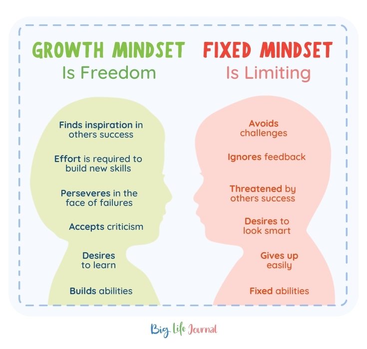 Growth Mindset versus Fixed Mindset