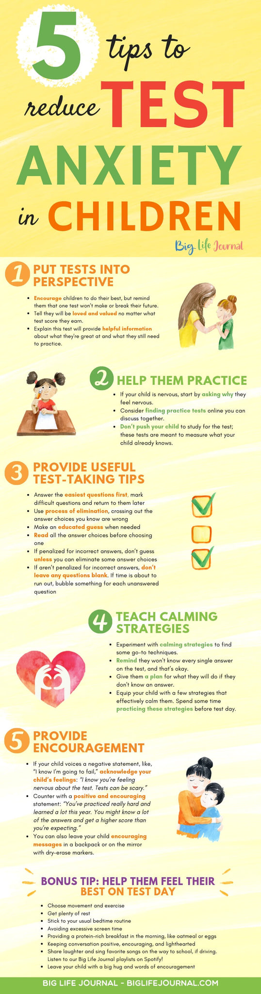 5 Tipy ke snížení testovací úzkosti u dětí
