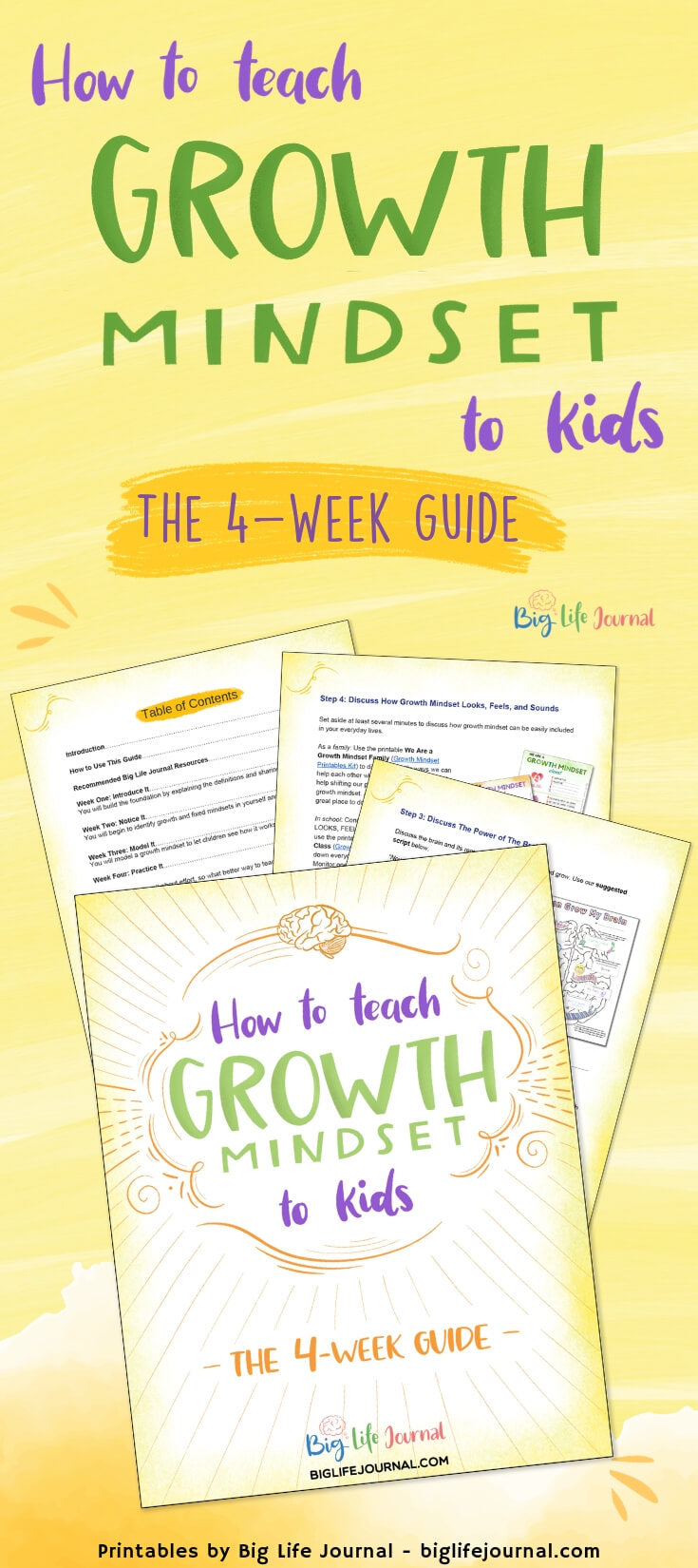How To Teach Growth Mindset To Kids The 4 Week Guide Big Life Journal