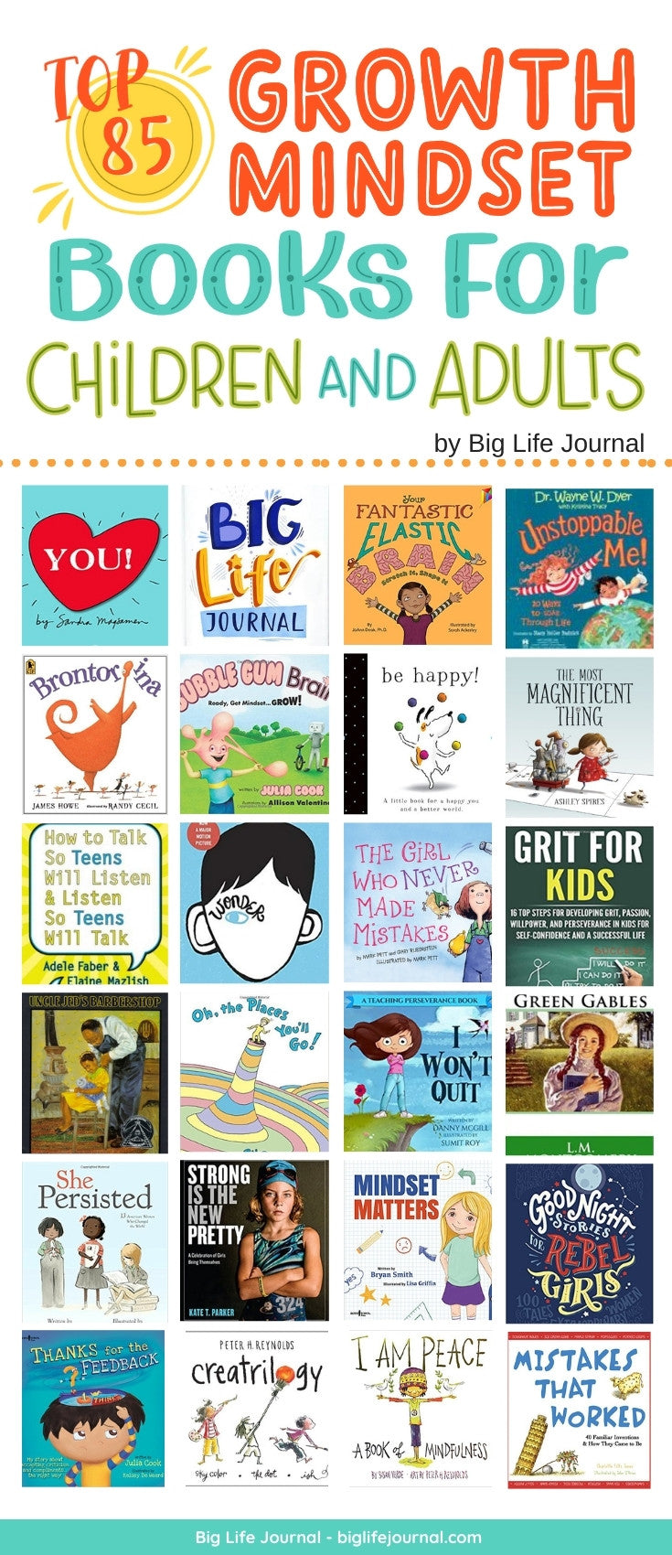 Top 85 Growth Mindset Books for Kids & Adults | Big Life Journal