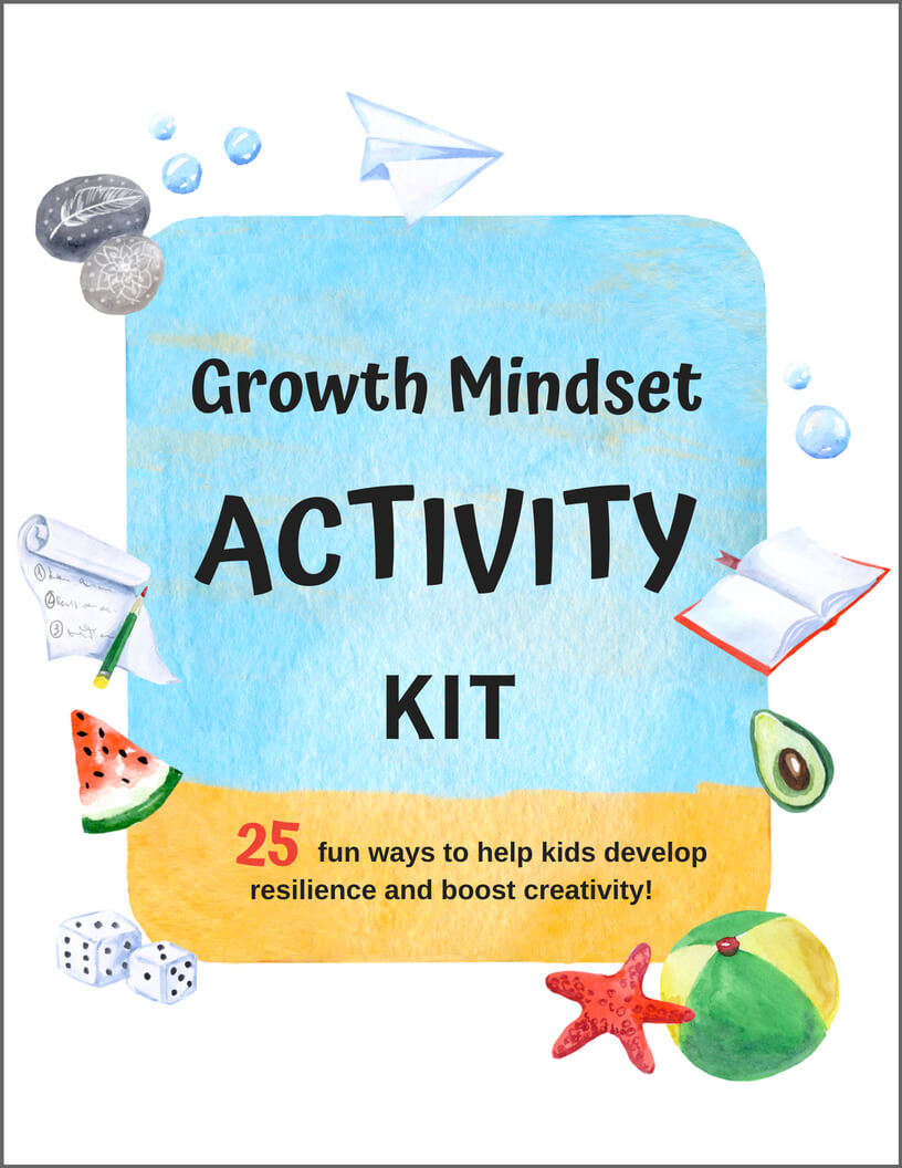 growth mindset activity kit kids printable