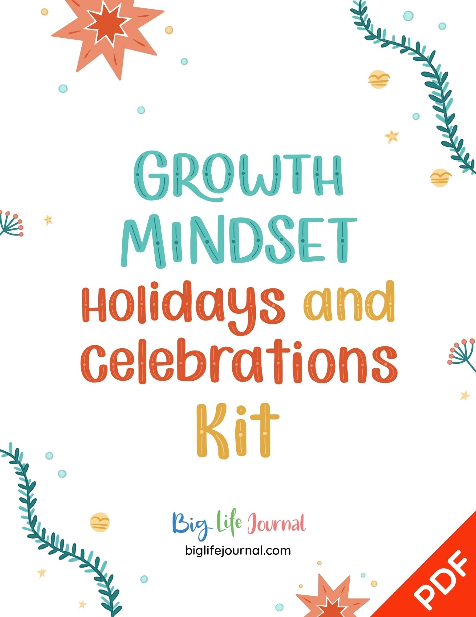 Growth Mindset Holidays & Celebrations Kit PDF (ages 5-11)