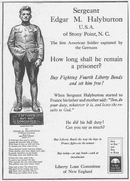 Poster for Third Liberty Loan Committee of New England Campaign (1918)