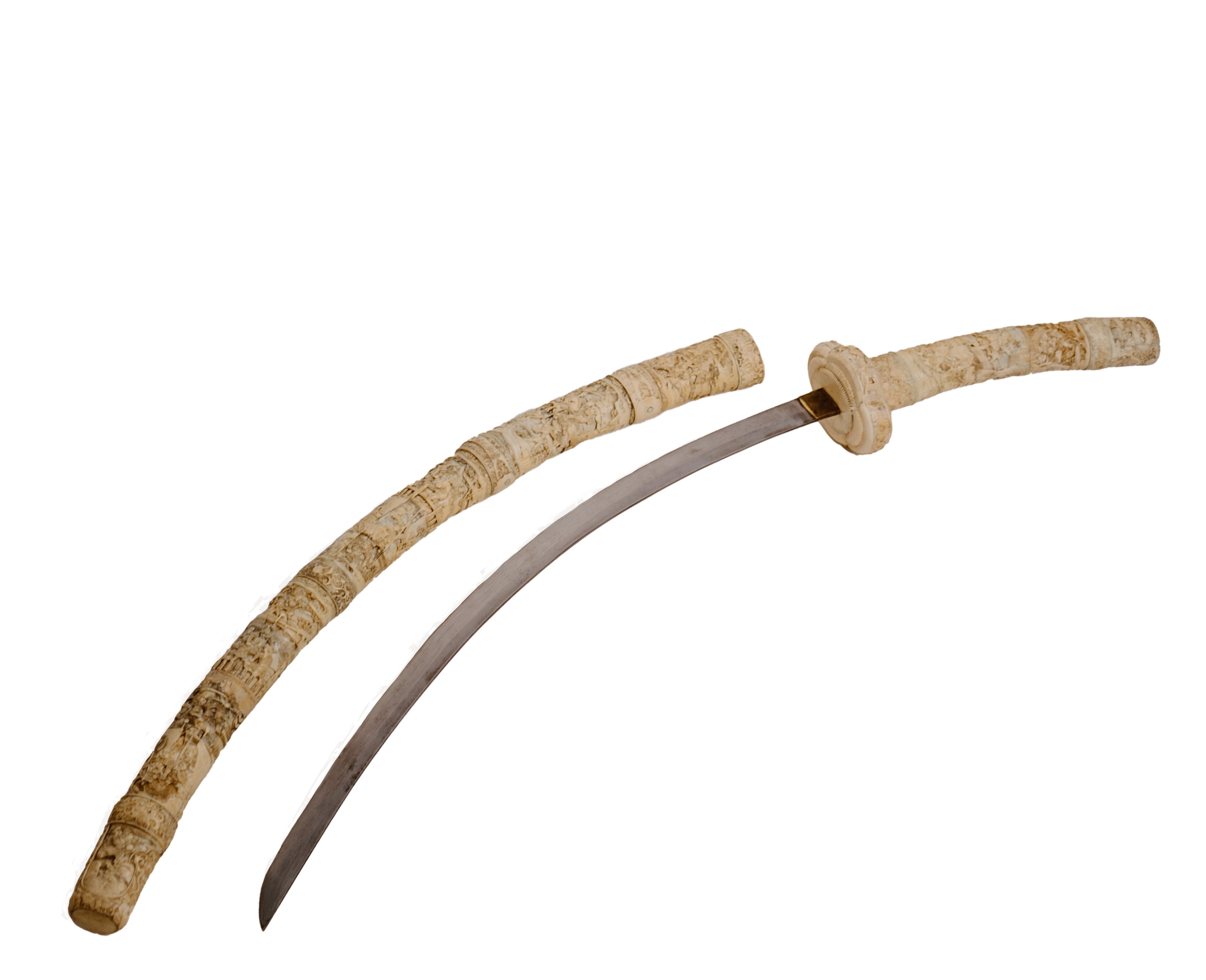 Japanese Carved Sword, Japan (Meiji, 1603–1868)