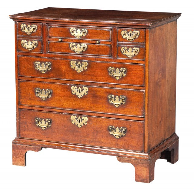 George II Walnut Desk/Chest