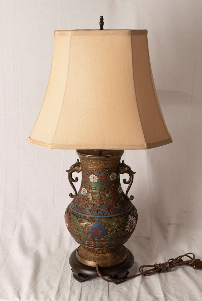 champleve lamp