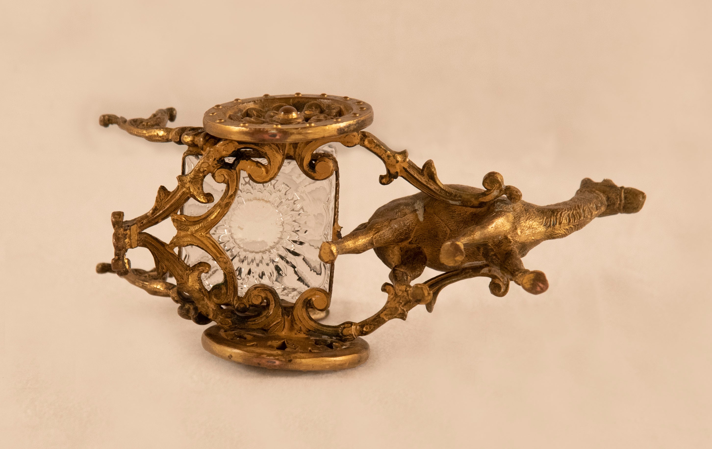 English Camel Carriage Inkwell