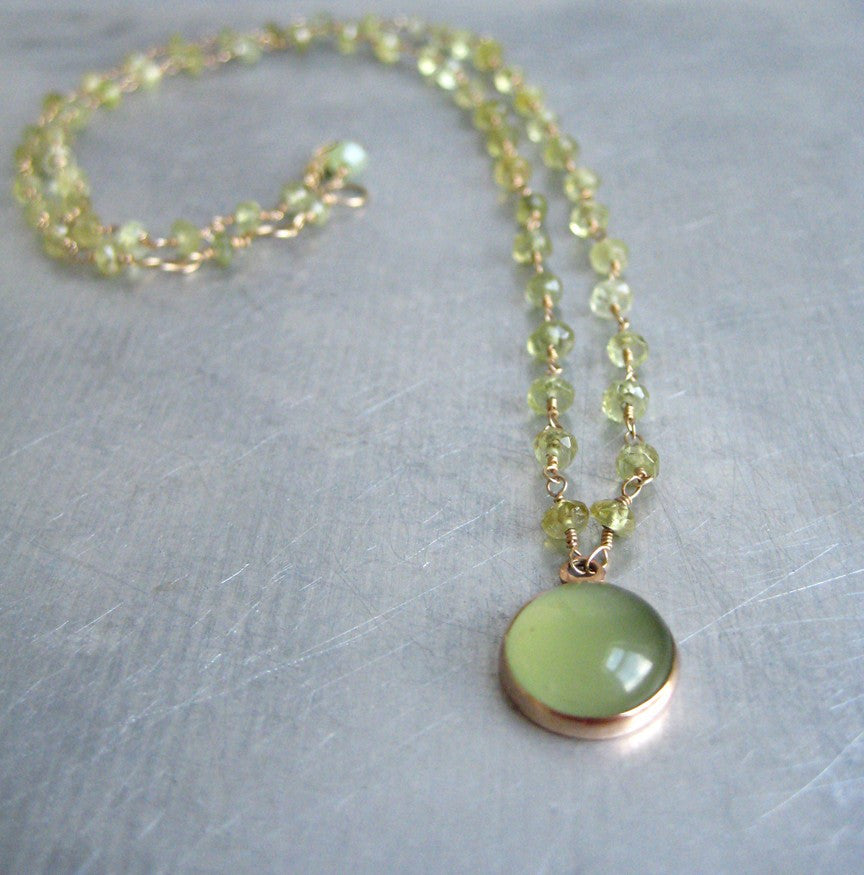 green garnet necklace