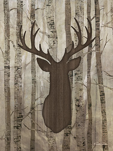 Dee Dee DD1617 - Deer in Trees - Deer, Forest, Trees, Sillouhette from Penny Lane Publishing