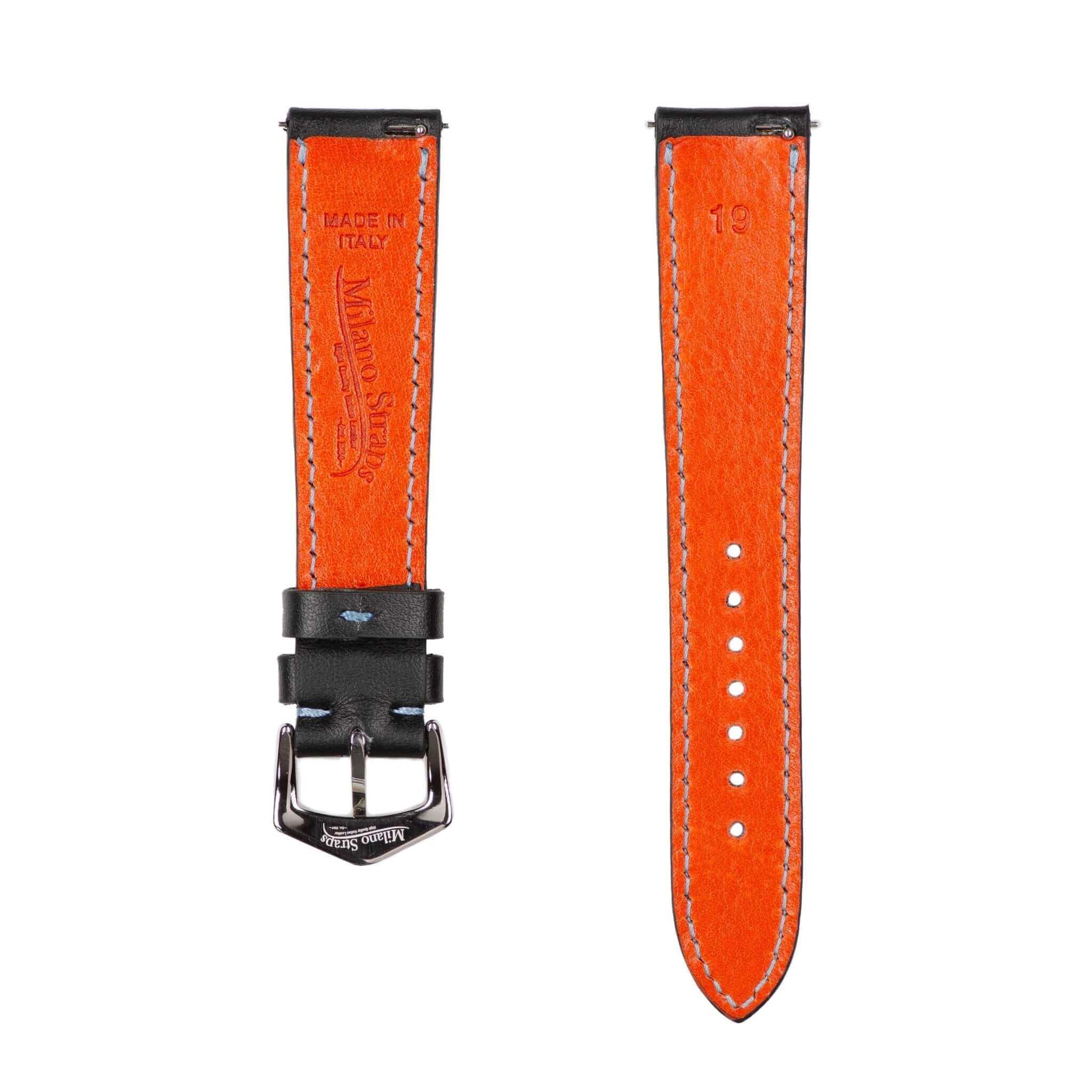 Black Rally Watch Strap | www.milanostraps.com