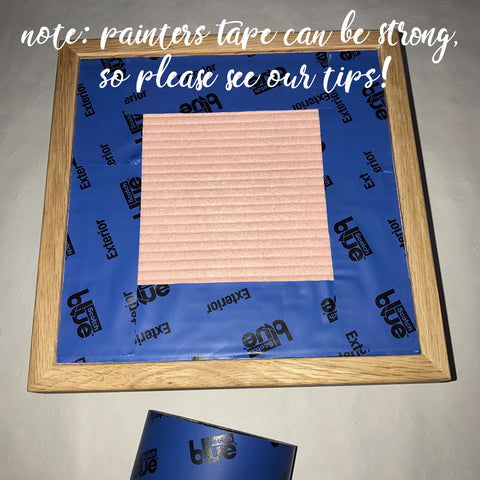 Felt Letter Board Light Pink - Taped