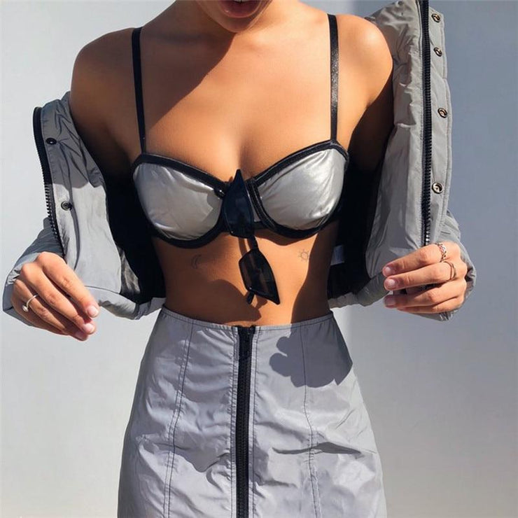 reflective bralet