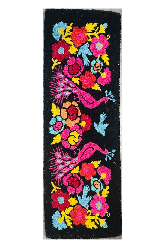 Otomi Mexican Peacock Coir Doormat