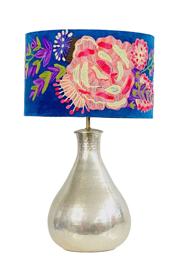 floral velvet lampshade