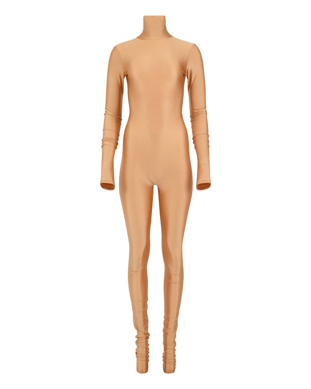 DANCE SPANDEX COZY CATSUIT // SHIMMERING BLUSH