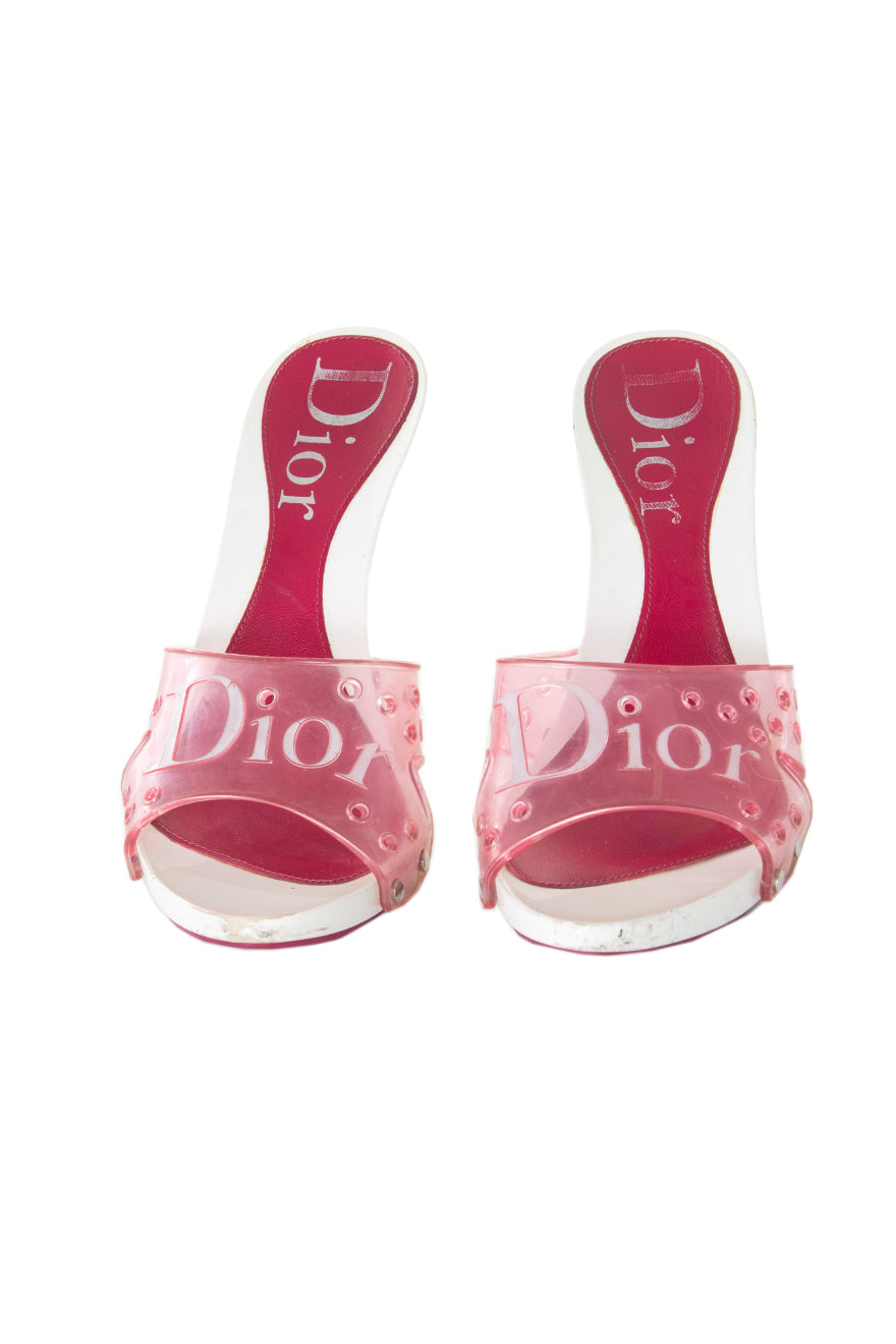 dior jelly mules