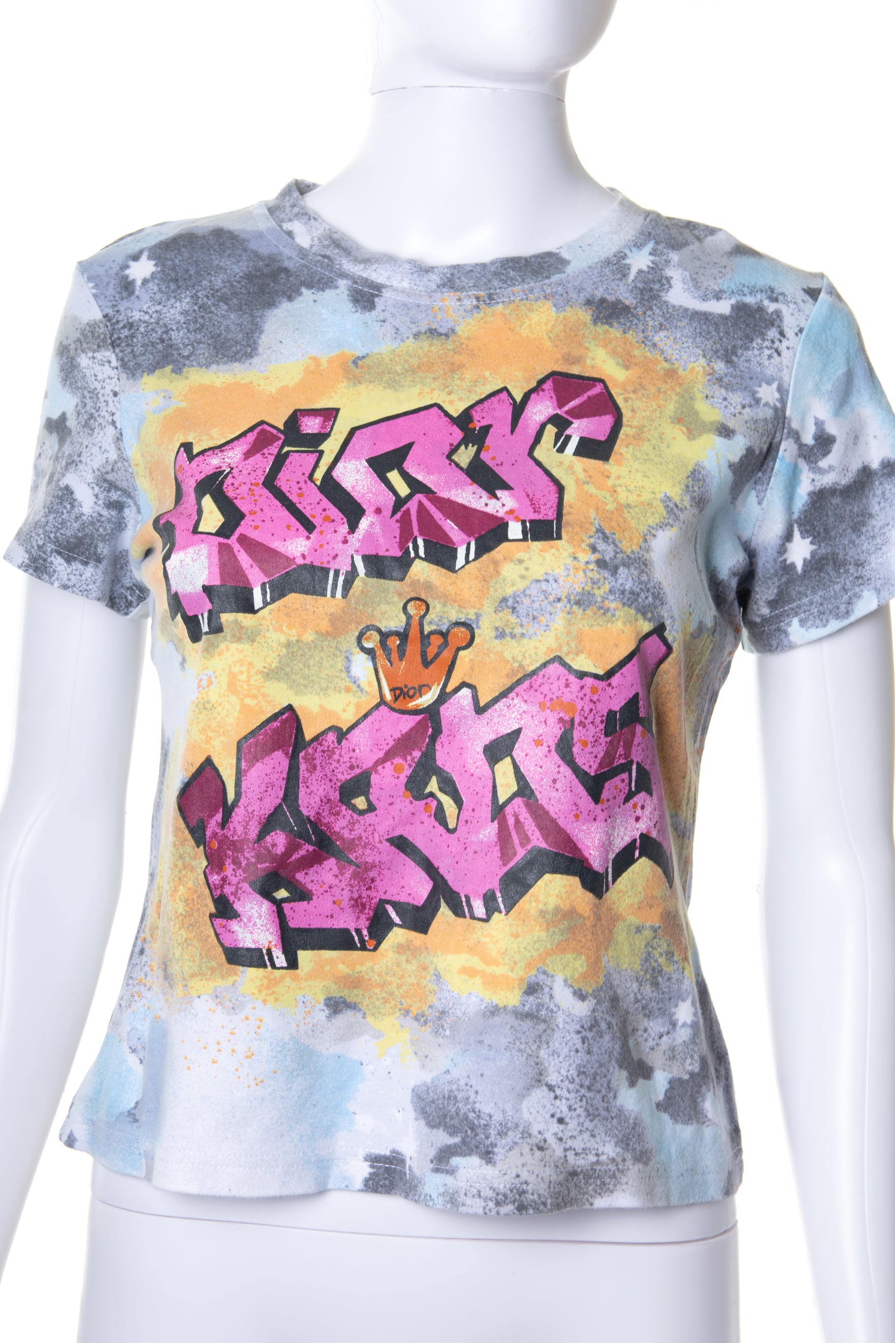 dior graffiti t shirt