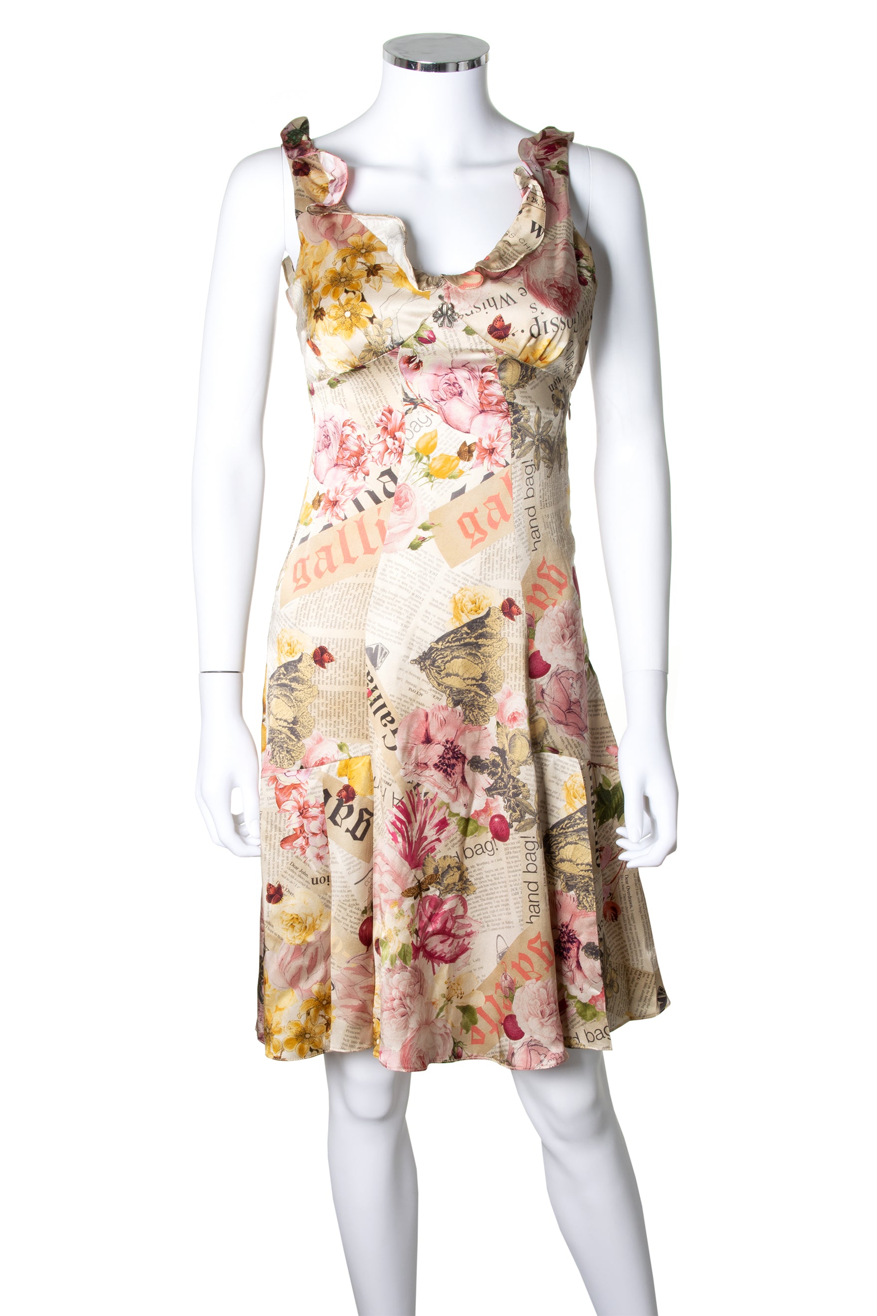Sold at Auction A Christian Dior by John Galliano floral and leopard print  jersey dress AutumnWinter 200001