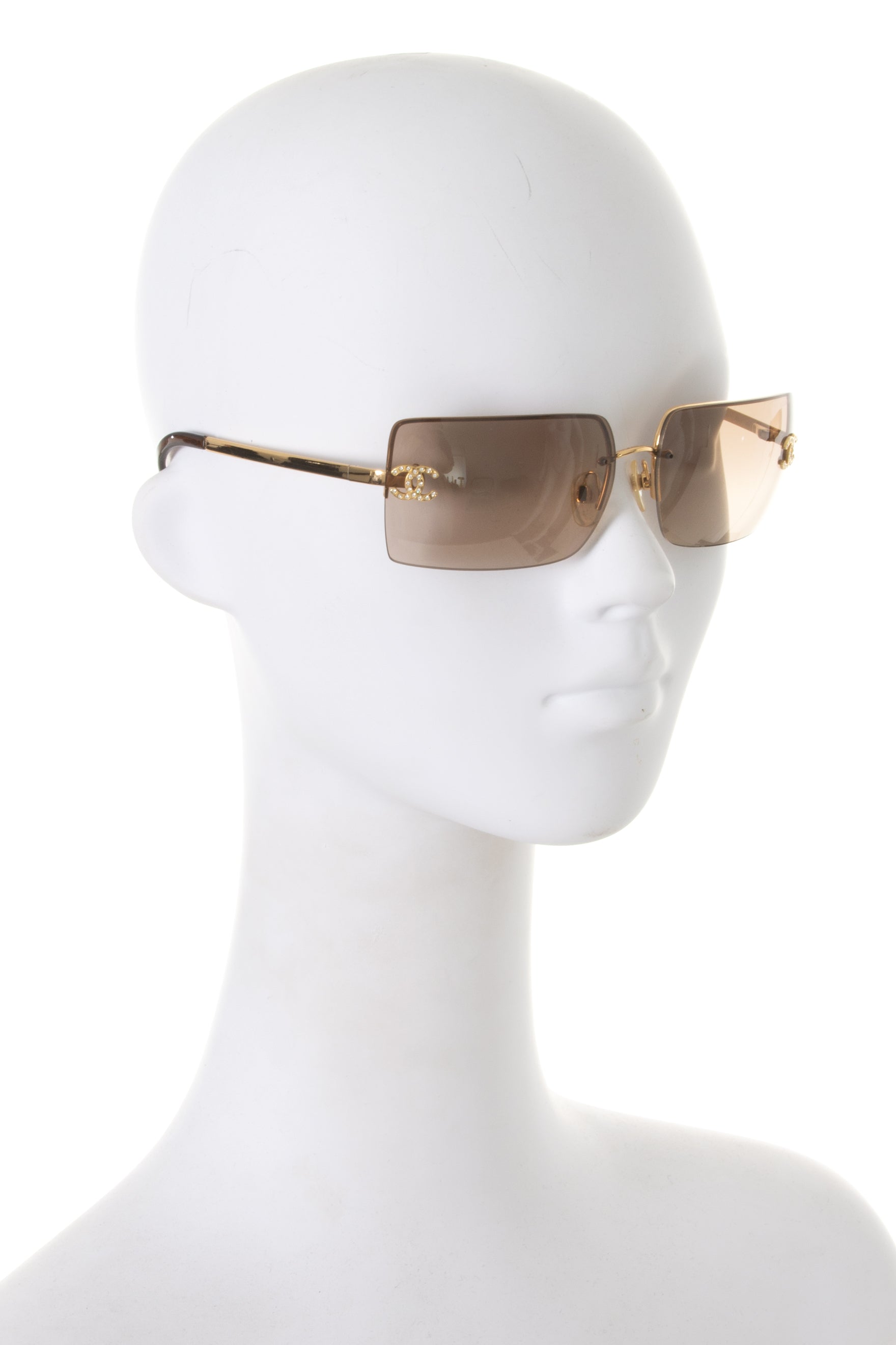 chanel rimless glasses