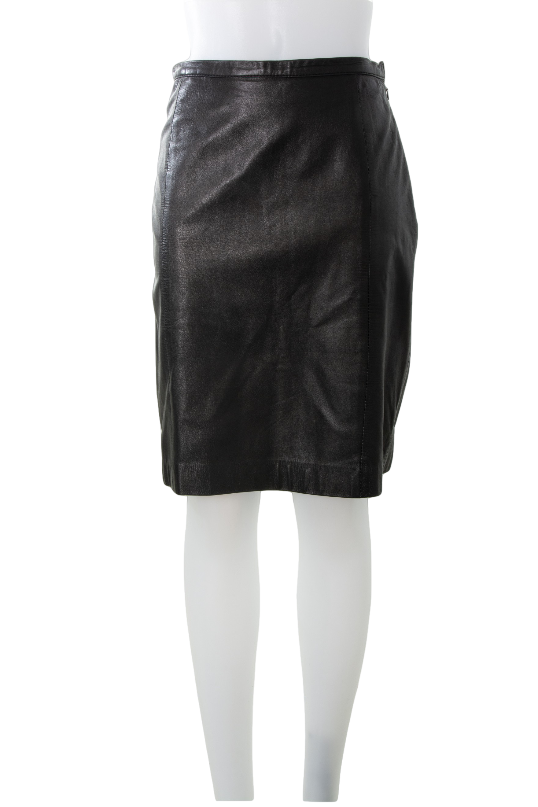 Vintage Gucci Black Leather Skirt | Irvrsbl