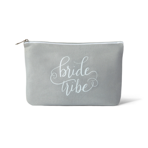 Mint Bridesmaid Canvas Makeup Bag