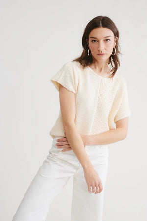 Jolie Sweater Top Cream - SF Siren
