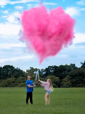 amazing gender reveal picture with a heart