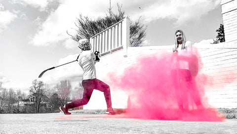 Gender reveal Hockey Puck Pink