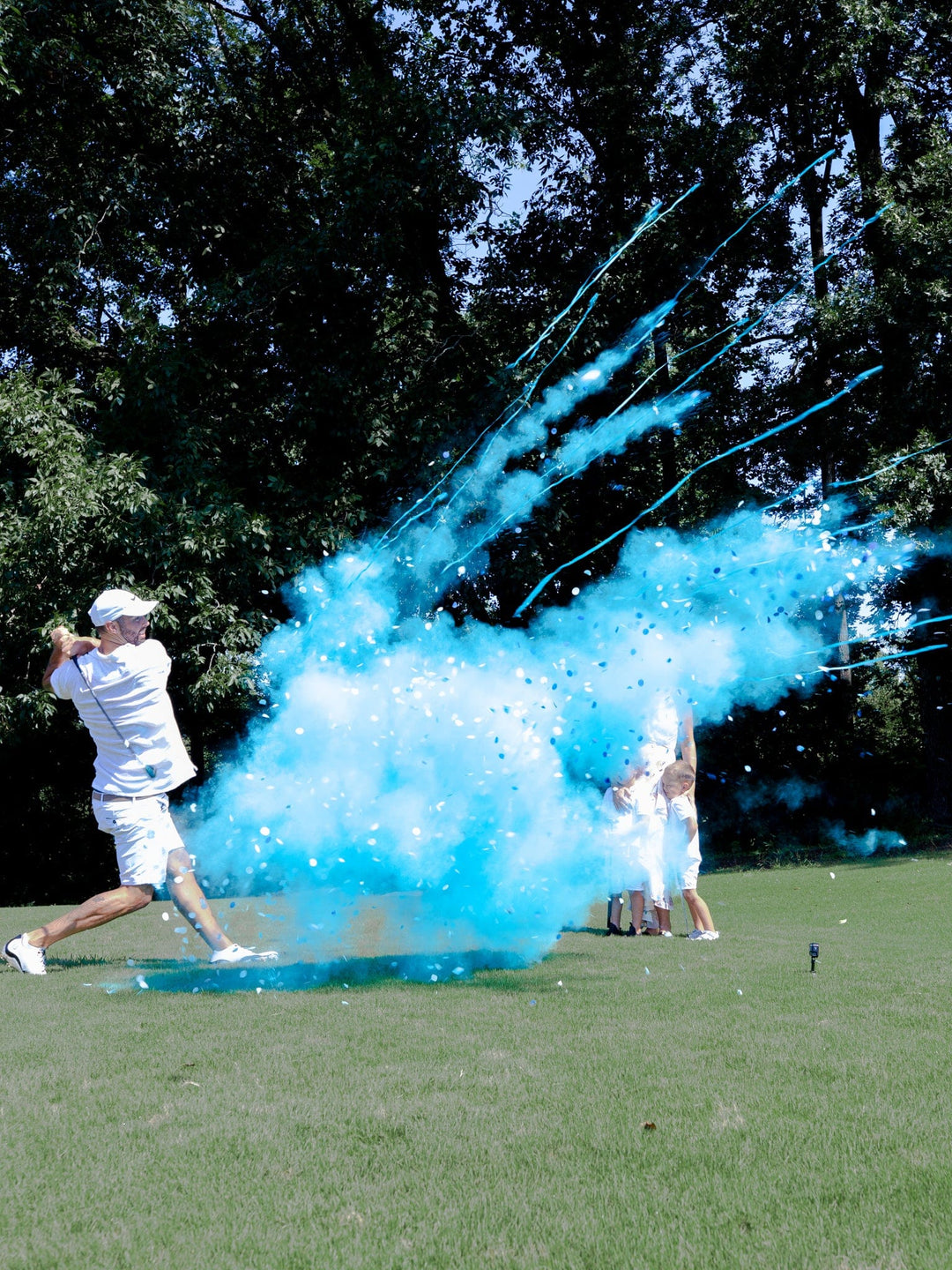 Baby Gender Reveal Cannon Smoke Powder, Confetti, and Streamers in one –  Party King Miami