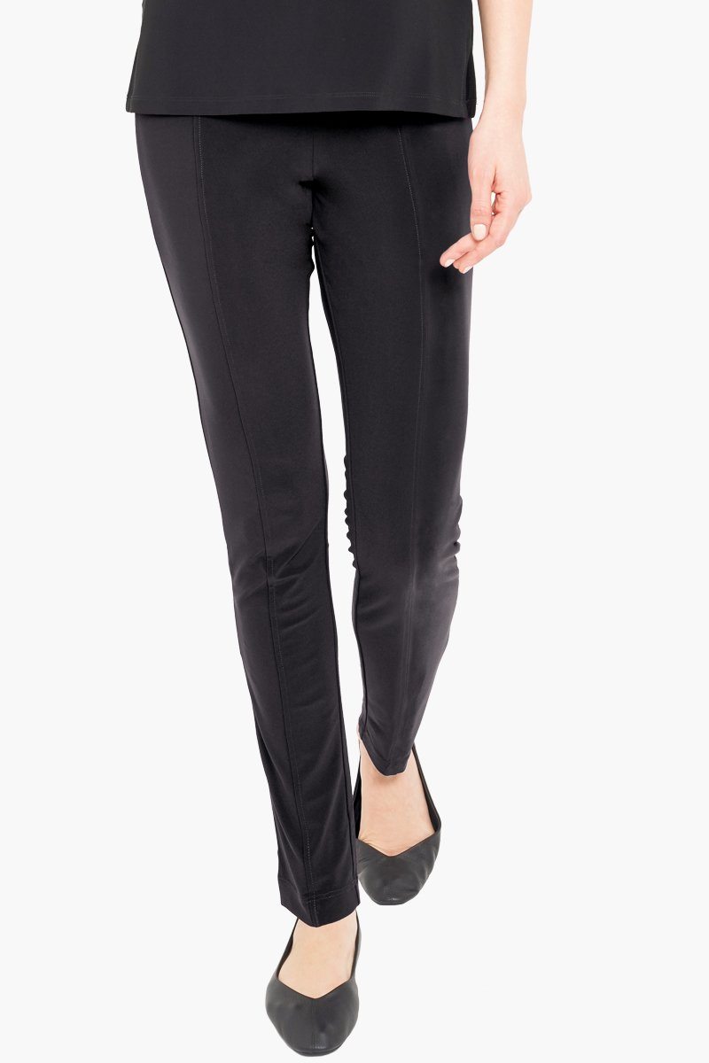 ladies black pull on pants