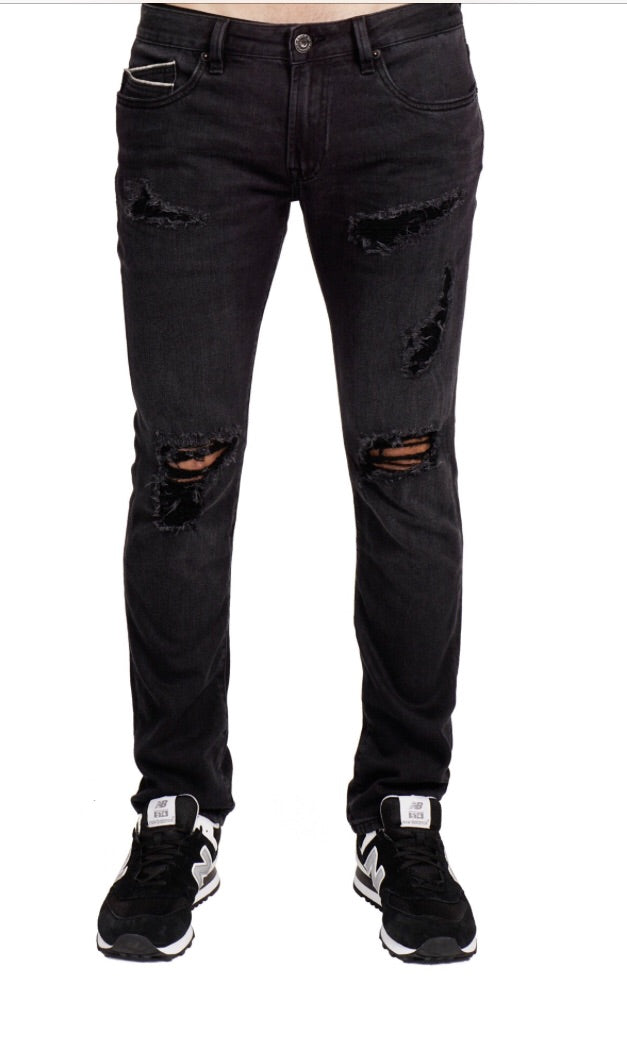 Cult of Individuality Men's Rocker Slim Denim Jeans Premium Stretch in ...