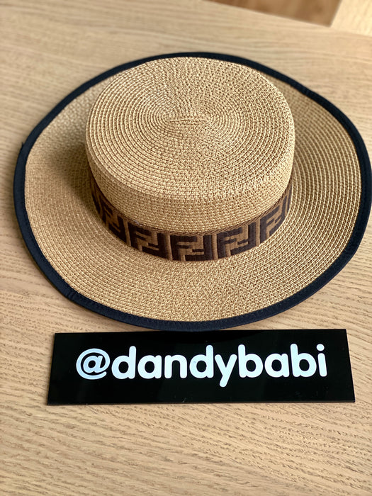 fendi straw bucket hat