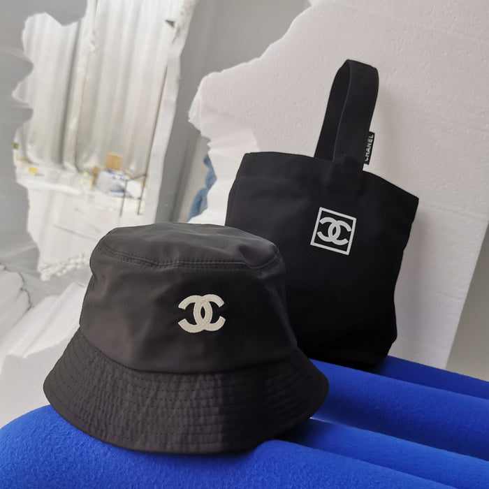 chanel mesh bucket hat