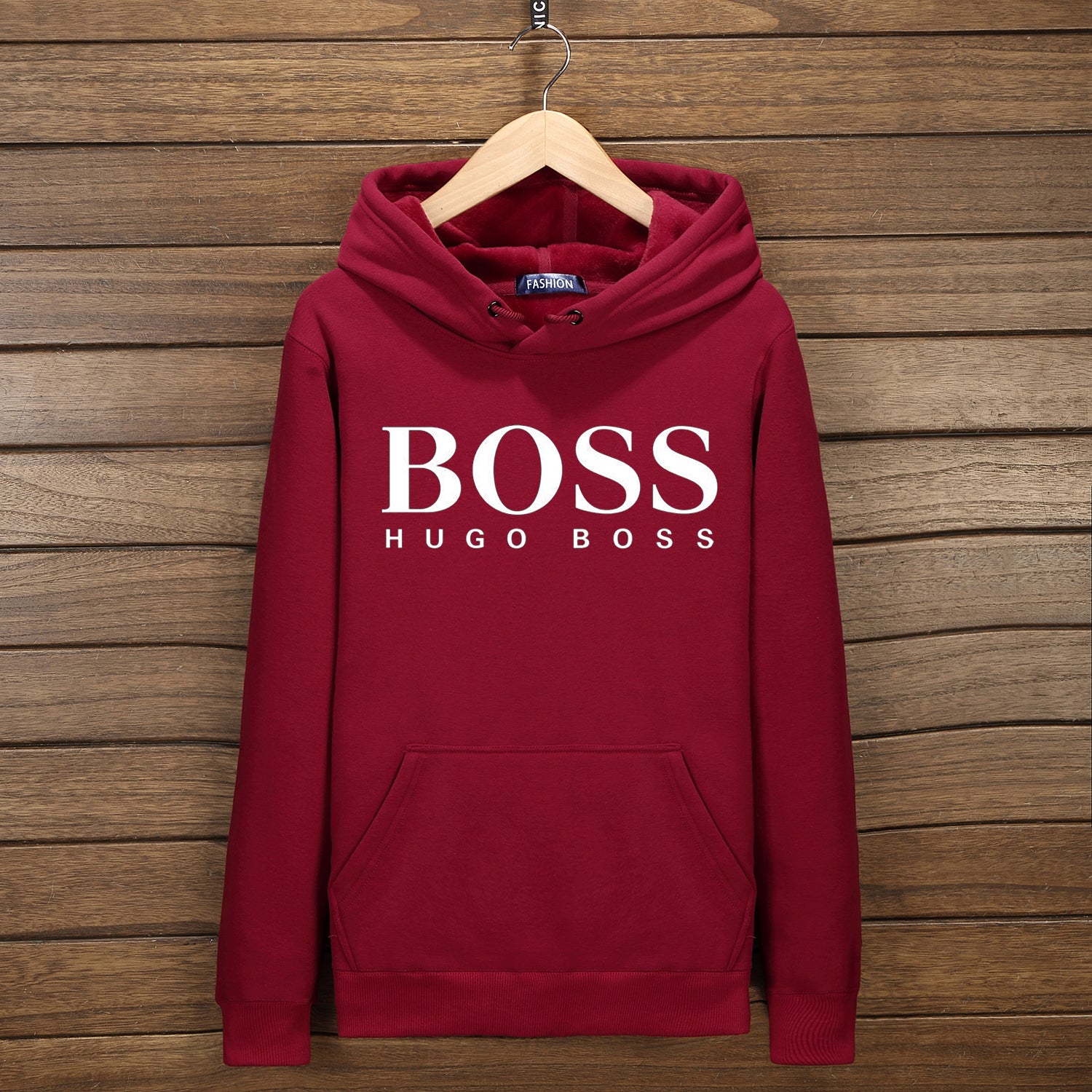 BOSS Hooded Zipper Cardigan Sweatshirt Jacket Coat Windbreaker Sportswear F-YSSA-Z Gray