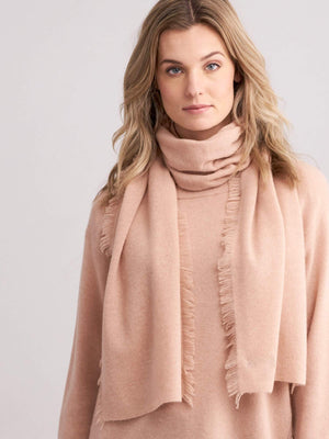 Cashmere Fringe Scarf - Rose Quartz