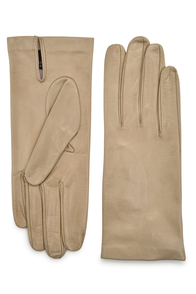 camel leather gloves
